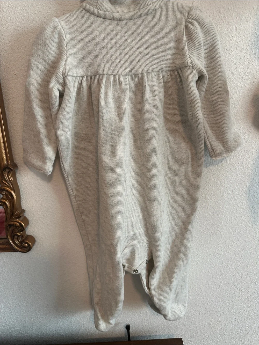 Ralph Lauren Grey Footed One-Piece